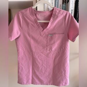 FIGS Mauve Catarina One-Pocket Scrub Top XS